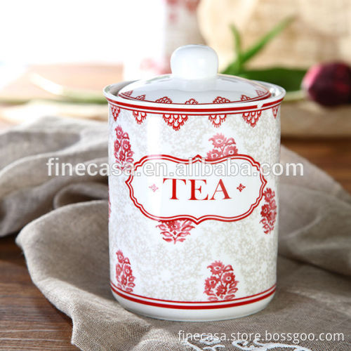 800CC Elegant Fine New Bone China Ceramic Canister Tea Coffee Sugar set of Oriental Manor